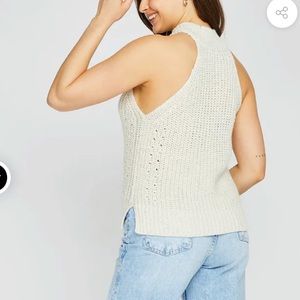 Sweater tank top